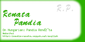 renata pandia business card